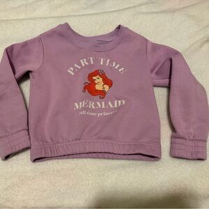 Disney Princess Ariel Mermaid Kids Sweatshirt. Size 6/6X. Preloved. Wash Wear.